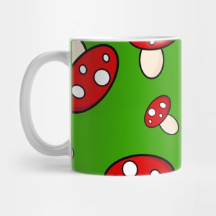 Mushroom Love - Gamer Green Pattern Mug